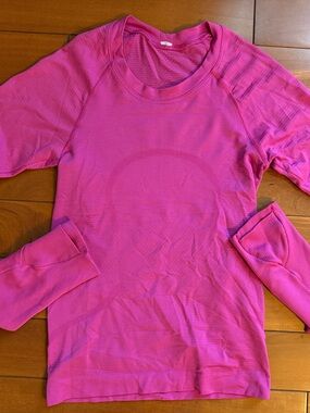Women's Lululemon swiftly tech Long Sleeve Top - Pink